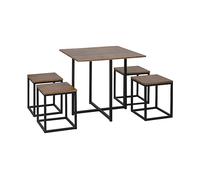 TAVOLO HOMCOM Con 4 Sgabelli IT835-083V01
