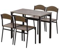 TAVOLO HOMCOM Da Pranzo Con 4 Sedie IT835-087V00DR