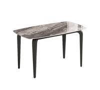 TAVOLO HOMCOM IT83A-544V00BN - Pietra sinterizzata e metallo, 130x70x75cm