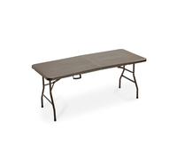 Tavolo Pieghevole in HDPE Garden Friend - 74x76x183 cm - T1714193 (Noce)