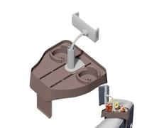 Tavolo idromassaggio, supporto tazza vasca idromassaggio | Tavoli da vasca idromassaggio per esterni,Caddy Spa regolabile con 2 portatazza per vasca da bagno spessore della parete della piscina