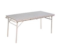 TAVOLO IN ACCIAIO / POLIPROPILENE ALLUNGABILE 'SAROS' beige