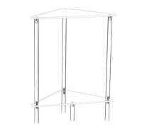 Tavolo in acrilico trasparente - Moderno supporto notturno, elegante comodino a 2 animali | Mobili compatto con robusto edificio per cucina d'angolo, soggiorno, bagno, lobby ufficio, appartamento