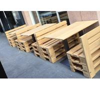 Tavolo in ferro e legno 120x80 per Pallet Bancali EUR EPAL arredamento NUOVO