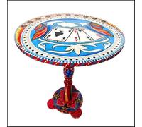Tavolo in legno artistico per camion. (D-44,45 cm | H: 50,8 cm)