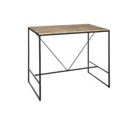 Tavolo In Legno Di Acacia E Metallo 115x70x98cm