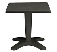 Tavolo in plastica 70x70 da esterno gamba centrale ripiano ribaltabile