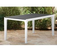 TAVOLO RETTANGOLARE KETER HARMONY ANTRACITE RESINA EFFETTO LEGNO 160x90xH74