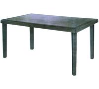 Tavolo in resina rettangolare da giardino effetto rattan Boheme