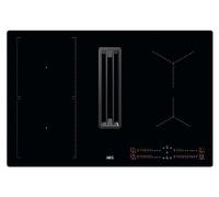AEG CCE84543CB Induktionskochfeldabzug, 77 cm breit, 630 m³/h, Touchbedienung, OptiHeat Control, Timer, Kindersicherung, 3 Leistungsstufen + 1 Intensivstufen