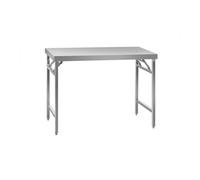 Royal Catering Seconda Mano Tavolo inox pieghevole - 120 x 60 cm RCAT-120K