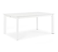 Tavolo allungabile konnor bizzotto bianco 76 x 160/240 x 100 cm
