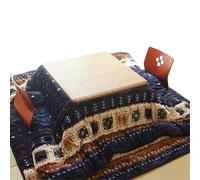 Tavolo Kotatsuu Riscaldato Set 4 Pezzi Tavolino Basso Giapponese con Coperta & Tappeto Multifunzione per Tutte le Stagioni Tavolino da Caffè per Soggiorno Camera