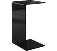 Tavolo Laterale Acrilico Nordico Clear Clear Culla A Forma di Fine C Luce di Lusso Minimalista Rettangolo Snack Angolare per Soggiorno Piccoli Spazi(Size:30 * 30 * 65cm,Color:A)