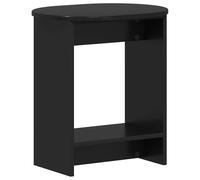 Tavolo Laterale Nero 50 x 39,5 x 55 cm Legno Ingegnerizzato | Design minimalista, gambe quadrate stabili, superficie liscia, uso interno, facile pulizia, robusto