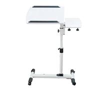 Tavolo Lato Tavolo Computer Scrivania Altezza Regolabile Rolling Laptop per Letto Stand Inclinazione con Ruote Vassoio Ergonomico Portatile (A), D, a, JYLSSKUK, B il, di