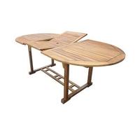 TAVOLO LEGNO DI ACACIA ALLUNGABILE CM. 240/180X100X75