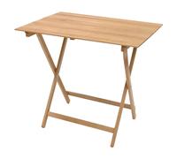 Tavolo legno verniciato pieghevole Picnic 60x100x75 cm colore naturale per giard