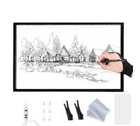Tavolo luminoso LED A0 A1 A2 A3 A4, lavagna luminosa ultra sottile con luminosità regolabile, tavoletta magnetica per disegno, diamond painting, schizzi, animazione, tatuaggi, vinile