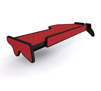 TAVOLO LUNGO CRUSCOTTO CABINA IN LEGNO LED VOLVO FH DAL 1998 AL 2002 ROSSO