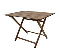 Tavolo Lux pic nic richiudibile 100 x 60 cm in legno noce scuro salvaspazio