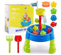 Tavolo Malplay sabbia e acqua 19 el. Sensory Beach Set forme di imbuto