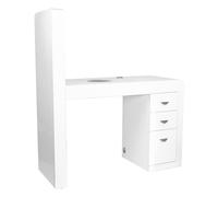 Tavolo manicure con espositore e aspiratore | Mod. DESK 310 (Cassettiera a Destra)