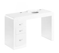 Tavolo Manicure Nail Professionale con Aspiratore Polveri e 3 Cassetti