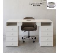 Tavolo manicure professionale con aspiratore a scelta tra 100W e Shemax V-PRO