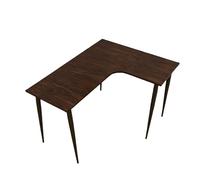 Tavolo Manicure Tavolo Professionale Per L'arte Delle Unghie A Forma Di L, Scrigno Marrone Per Computer, Utilizzato Per L'arte Delle Unghie E Trattamenti Estetici(Brown-1,120x100x78cm)