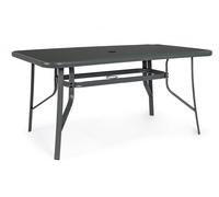 Tavolo Martinez 150x90 cm in Acciaio