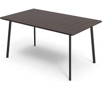 TAVOLO IN RESINA METALEA CM.146X87 BRONZO