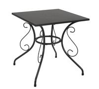 Tavolo Metallo Antracite 70x70 cm ESTERNO VERANDA GIARDINO