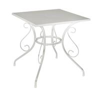 Tavolo Metallo Bianco 70x70 cm ESTERNO VERANDA GIARDINO