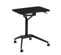 Tavolo Mobile Elevabile Scrivania Regolabile In Altezza, Tavolino Porta Con Ruote Bloccabili E Piano Inclinabile Per Camera Da Letto E Salotto Ufficio Sofa(Black)