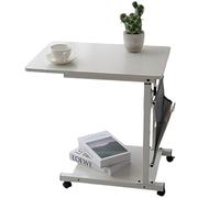 Tavolo mobile regolabile in altezza con ruote, scrivania portatile per computer per soggiorno e camera da letto