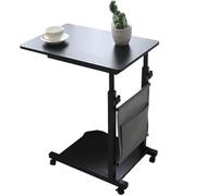 Tavolo mobile regolabile in altezza con ruote, scrivania portatile per computer per soggiorno e camera da letto