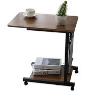 Tavolo mobile regolabile in altezza con ruote, scrivania portatile per computer per soggiorno e camera da letto