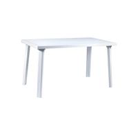 TAVOLO MOD.DOMINGO DA ESTERNO CM 130X75 H.72 IN POLIPROPILENE BIANCO