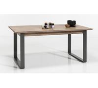 TAVOLO MOD. LAFABRICA ALLUNGABILE CM 180X91 ROVERE E ANTRACITE