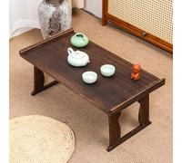 Tavolo moderno in legno massello giapponese basso piccolo pieghevole, per soggiorno, casa, ufficio tatami (31,5 x 17,3 37,1 cm)