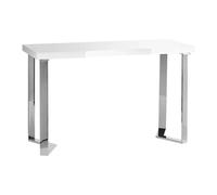 Tavolo Momo 05 per Manicure Centro Estetico senza aspiratore Bianco/Argento