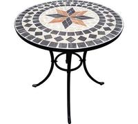 TAVOLO MOSAICO CAPRI DOMUS - CM 60 H.CM 70 BASE ACCIAIO VERN