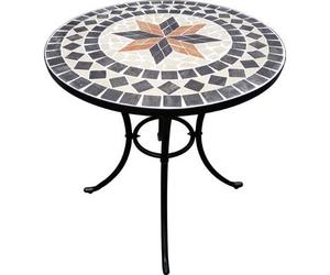 TAVOLO MOSAICO CAPRI DOMUS - CM 60 H.CM 70 BASE ACCIAIO VERN