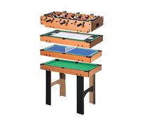 TAVOLO MULTIGIOCO HOMCOM ITA70-019V01MX - 92x78x80 cm, MDF, per bambini da 6 anni, 4 giochi in 1