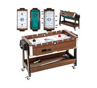 TAVOLO MULTIGIOCO SPORTNOW 3 in 1 102.5x61.5x65 cm, MDF, da 7 anni, ruote con freno