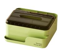 Tavolo Napkin Case Dispenser, Desktop Napkin Storage Box, Multi-Compartment Organizer for Pens, Pencils, Smartphone, and Remote Controls 21,5 x 20 x 10,5 cm