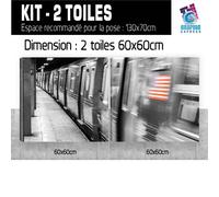 Tavolo New York Treno Metro - Impressione Immagine 60 Modelli Stampati NY-20