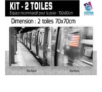 Tavolo New York Treno Metro - Impressione Immagine 60 Modelli Stampati NY-20