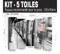 Tavolo New York Treno Metro - Impressione Immagine 60 Modelli Stampati NY-20